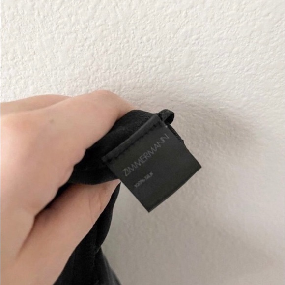 Zimmermann Draped Silk Strapless Black Dress - Picture 7 of 8